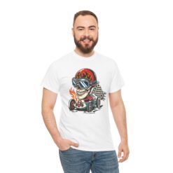 Alternative view of Death Race Skull – Unisex T-Shirt – Full Throttle to the Finish