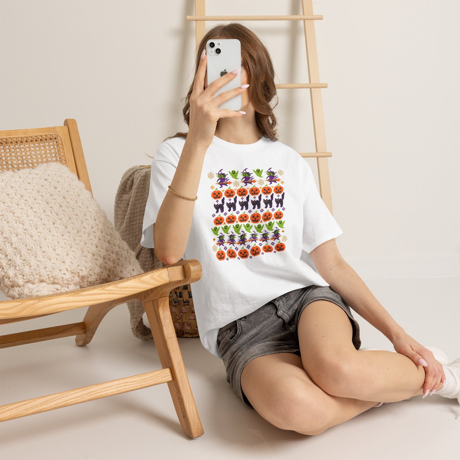 Halloween Ugly Sweater – Unisex T-Shirt – Spooky and Festive - Image 12