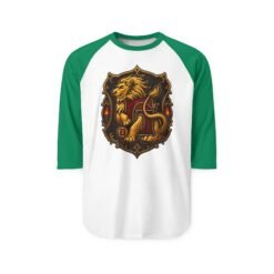 House of Lion – Unisex Raglan T-Shirt – Wizarding School Courage Meets Game-Day Style - Image 6