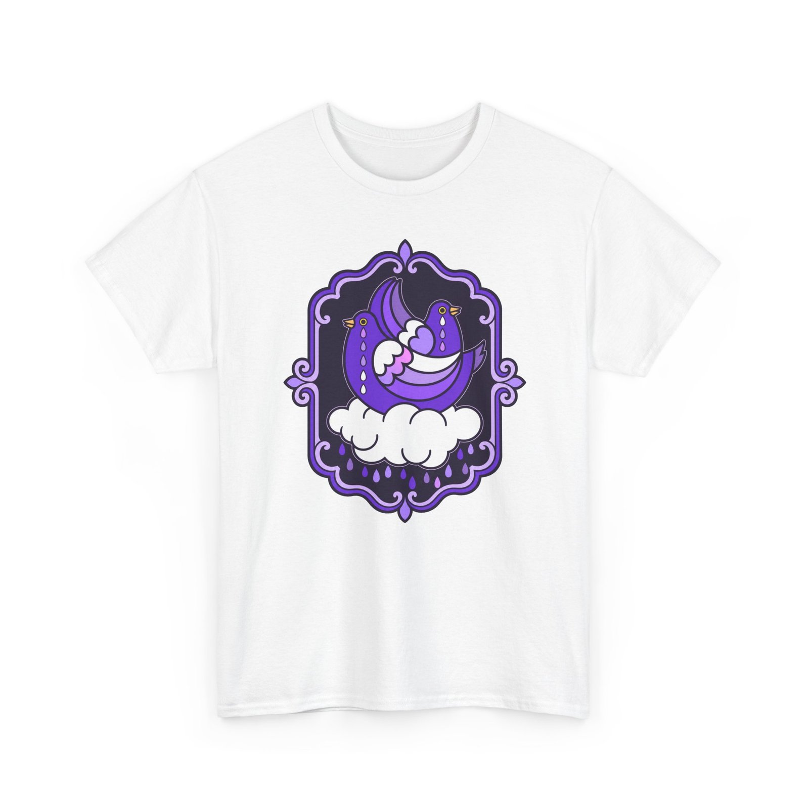 Purple Doves Crying – Unisex T-Shirt – Some Feelings Need No Explanation - Image 19