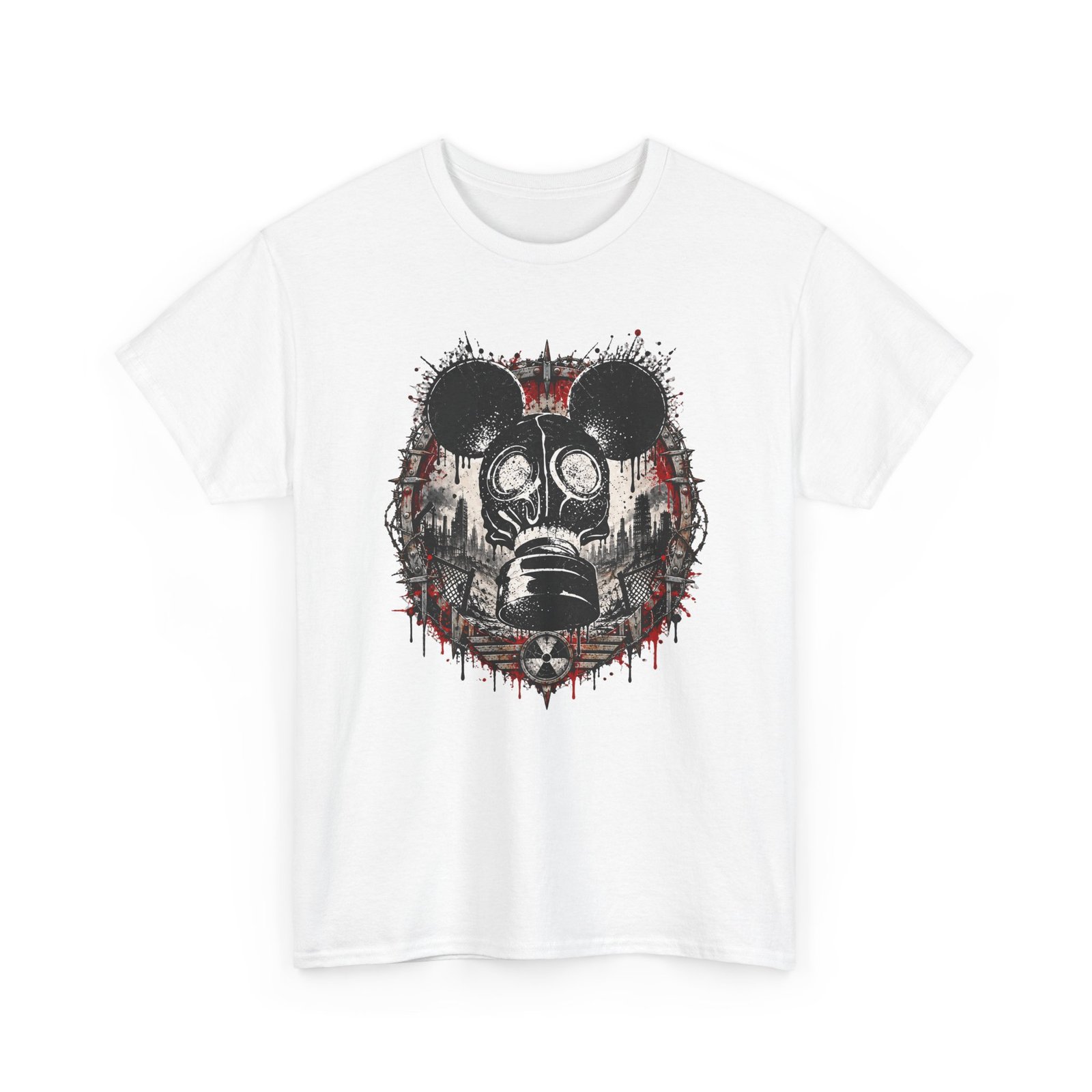 Gas Mask Mouse - Unisex T-Shirt – Cute, Creepy and Ready for Anything - Image 18