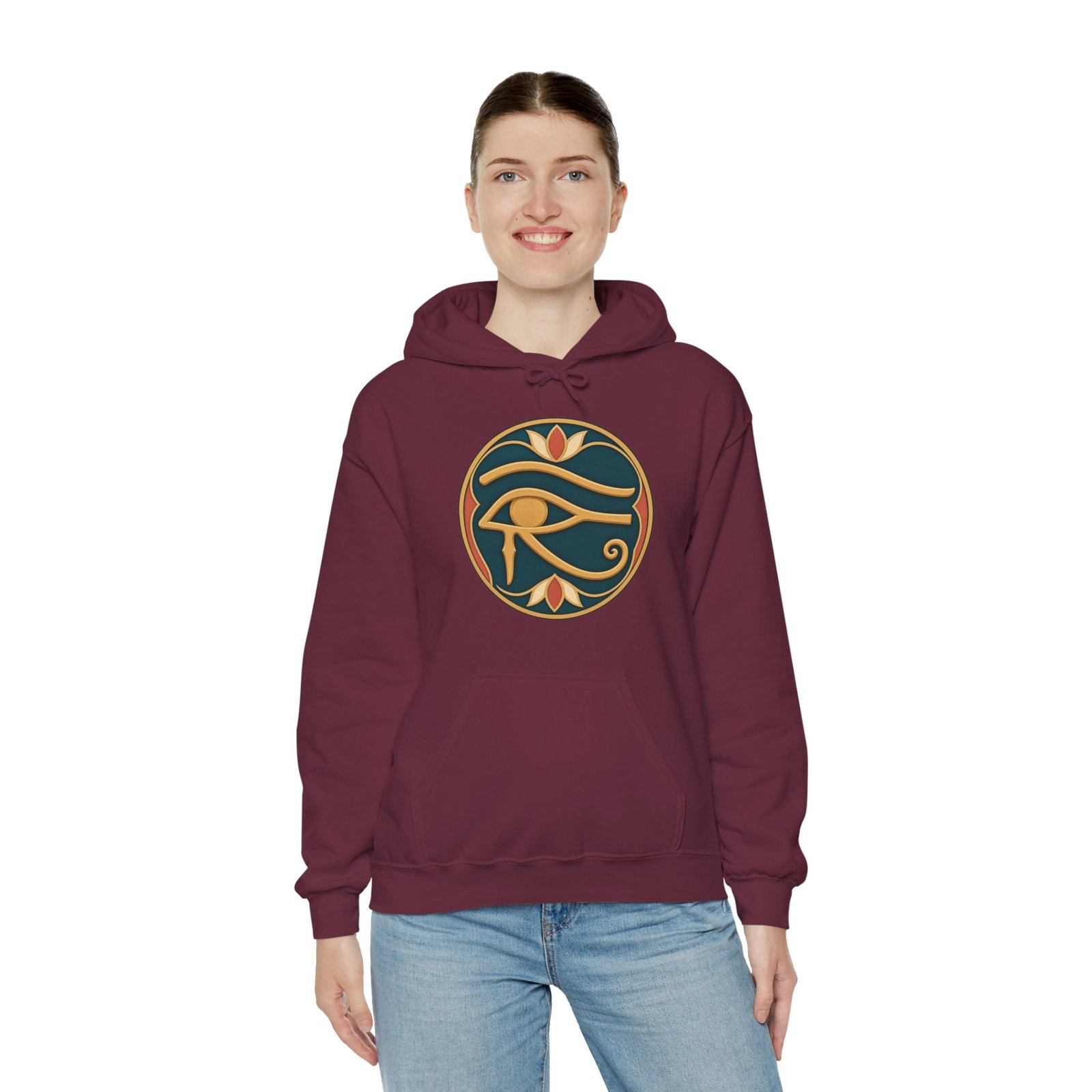 Eye of Horus - Unisex Hoodie – Ancient Egyptian Symbol and Mythology Sweatshirt - Image 9