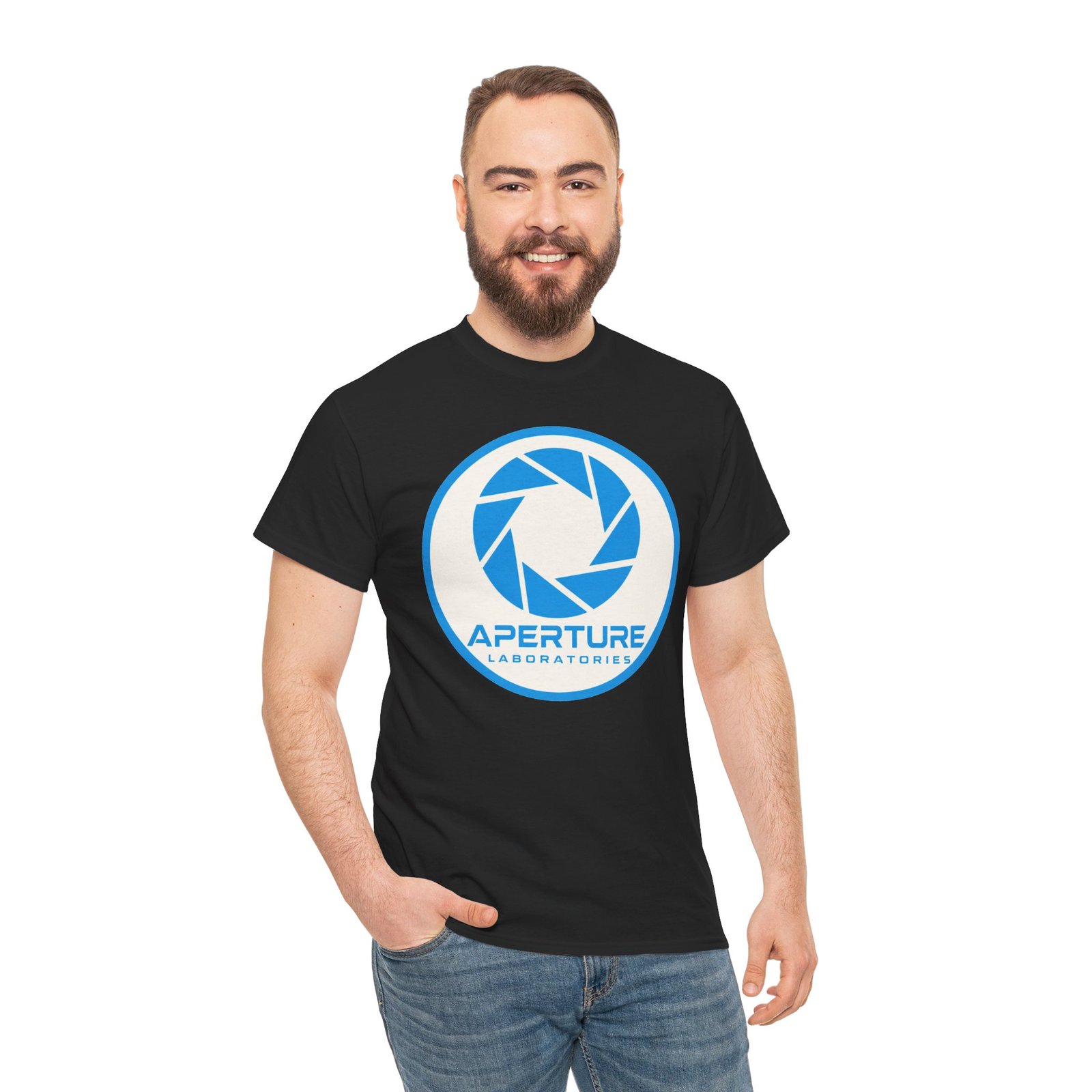 Aperture Science – Unisex T-Shirt – Science. Testing. Questionable Ethics. - Image 4