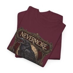 Nevermore – Unisex T-Shirt – Gothic Literature, Raven and Edgar Allan Poe - Image 3