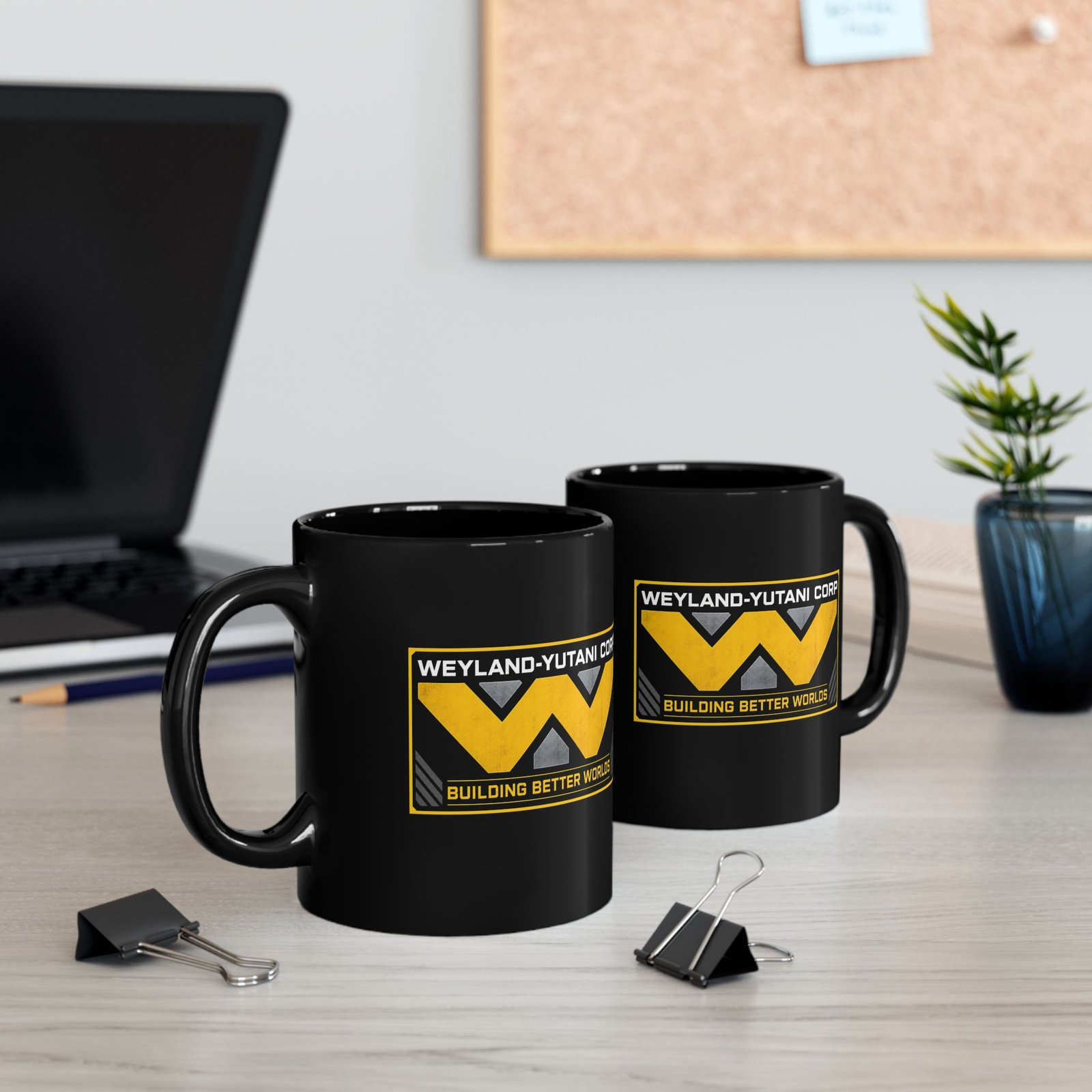 Weyland-Yutani Corp - Black Mug – Building Better Worlds, One Sip at a Time - Image 4