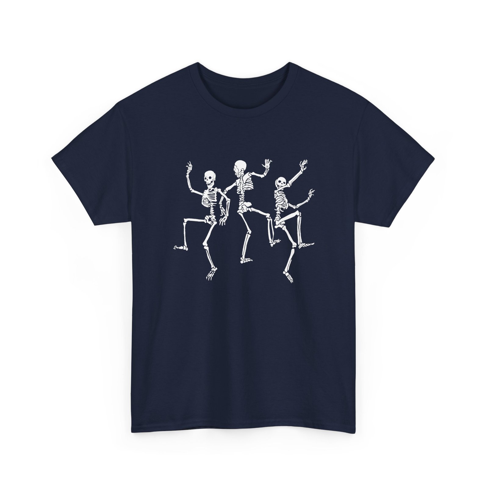 Dancing Skeletons - Unisex T-Shirt – Funny Halloween Skeleton Dance - Image 21