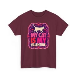 My Cat Is My Valentine - Unisex T-Shirt – True Love Has Whiskers - Image 11
