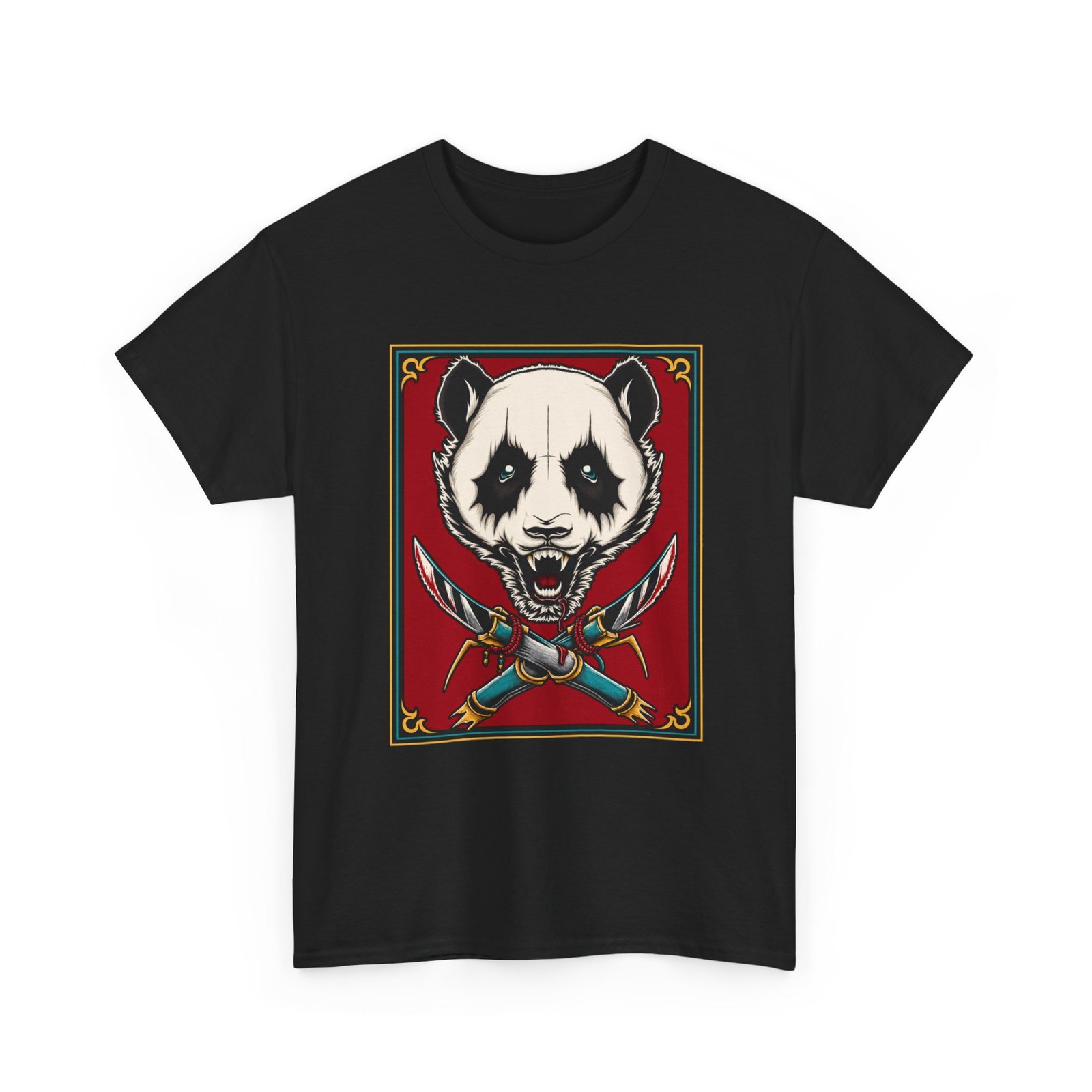 Black Metal Panda – Unisex T-Shirt – Cute, Grim, and Brutal