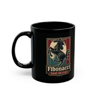 Fibonacci Horsepower - Black Mug – Precision Meets Speed