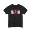 FN-2187 Red Handprint – Unisex T-Shirt – A Number With a Story