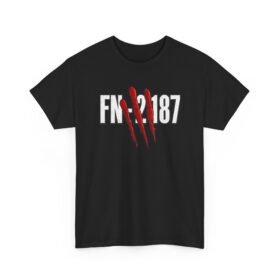 FN-2187 Red Handprint – Unisex T-Shirt – A Number With a Story