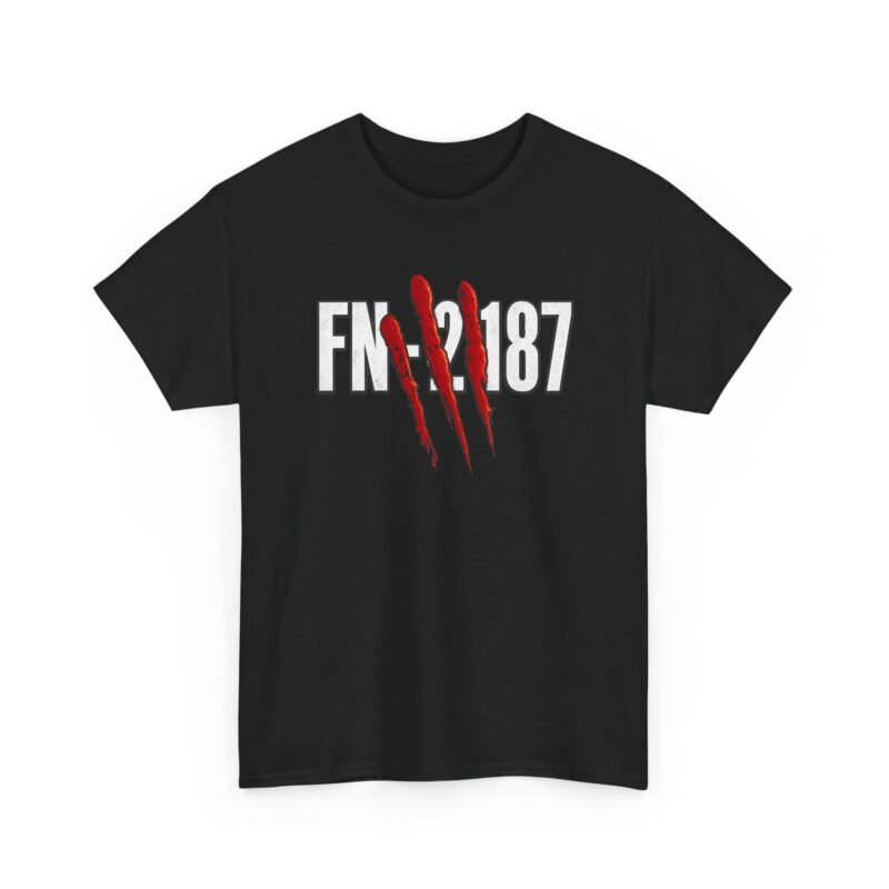 FN-2187 Red Handprint – Unisex T-Shirt – A Number With a Story