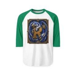 House of Eagle – Unisex Raglan T-Shirt – Wizarding School Style for Clever Competitors - Image 6