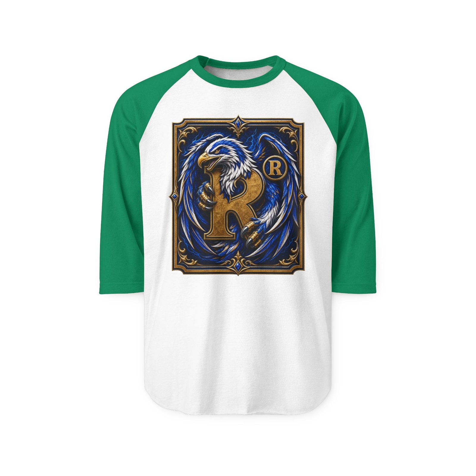 House of Eagle – Unisex Raglan T-Shirt – Wizarding School Style for Clever Competitors - Image 6