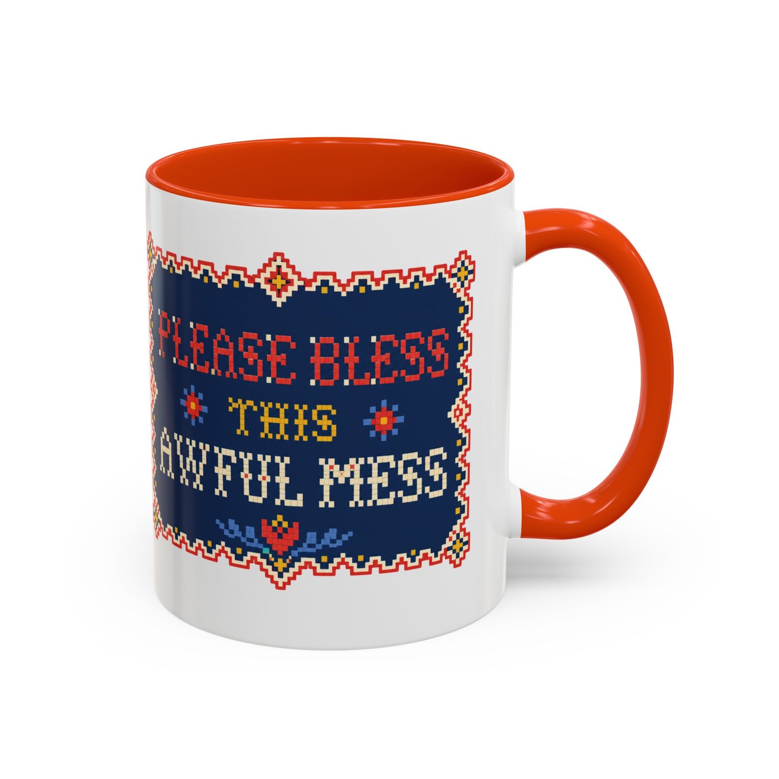 Please Bless This Awful Mess – 11oz or 15oz Accent Mug – Caffeine for Cozy Chaos - Image 19