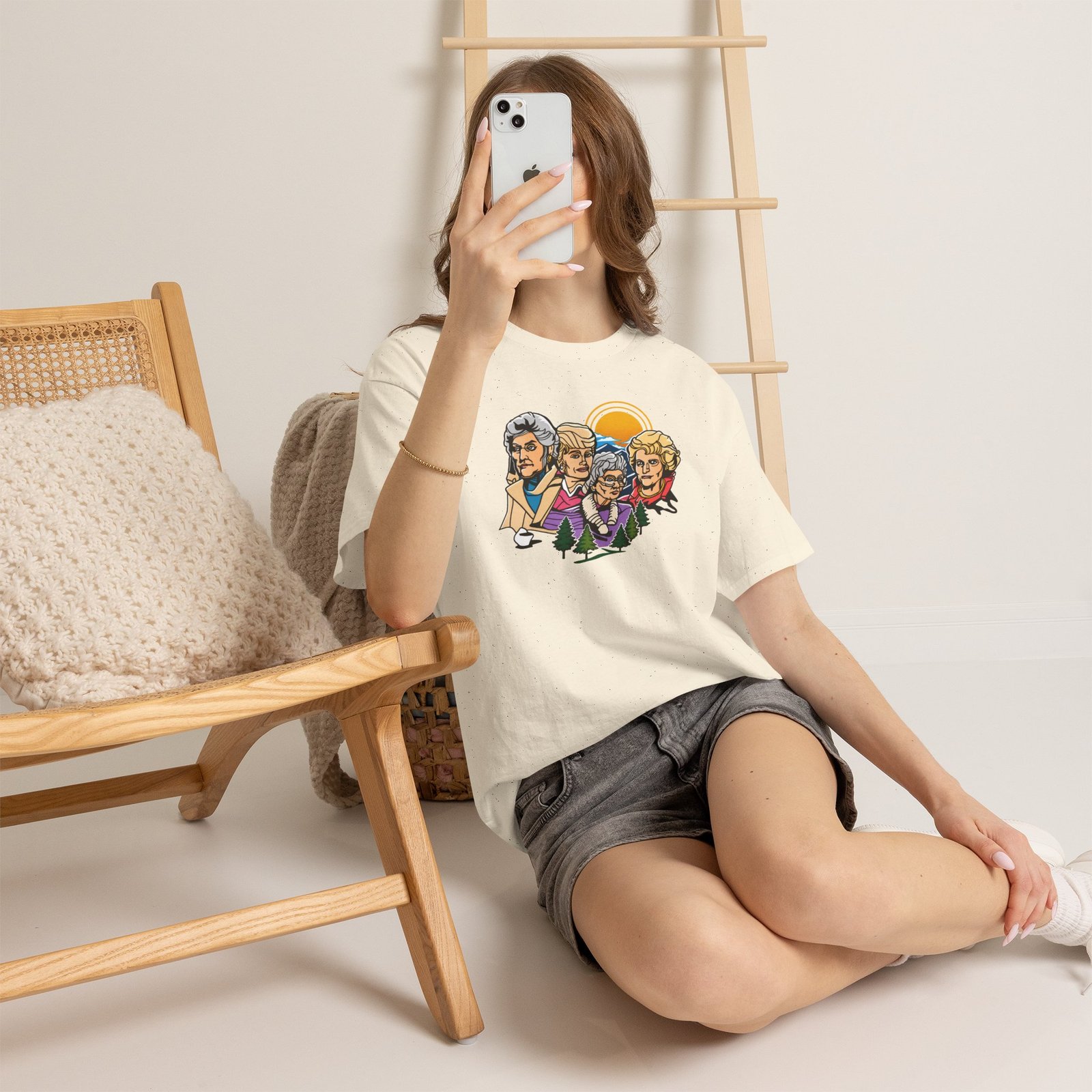 Mount Goldmore - Unisex T-Shirt – Golden Girls Mount Rushmore Parody and Classic TV - Image 4