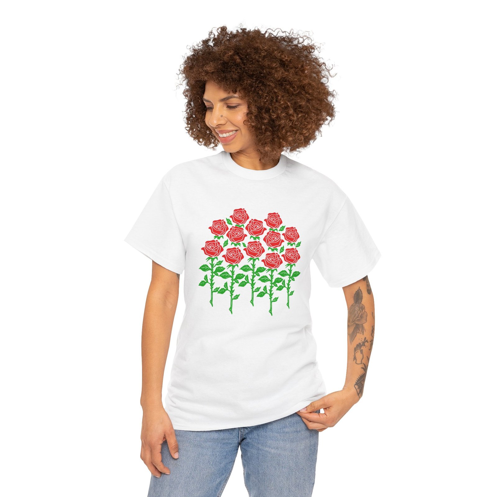 Dozen Roses – Unisex T-Shirt – Flowers That Never Fade - Image 5