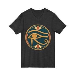 Eye of Horus - Unisex V-Neck T-Shirt – Ancient Symbol, Modern Edge - Image 9