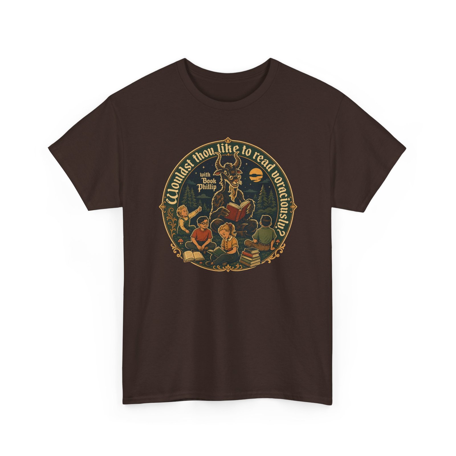 Wouldst Thou Like to Read Voraciously with Book Philip? – Unisex T-Shirt – Folk Horror for Bookworms - Image 12