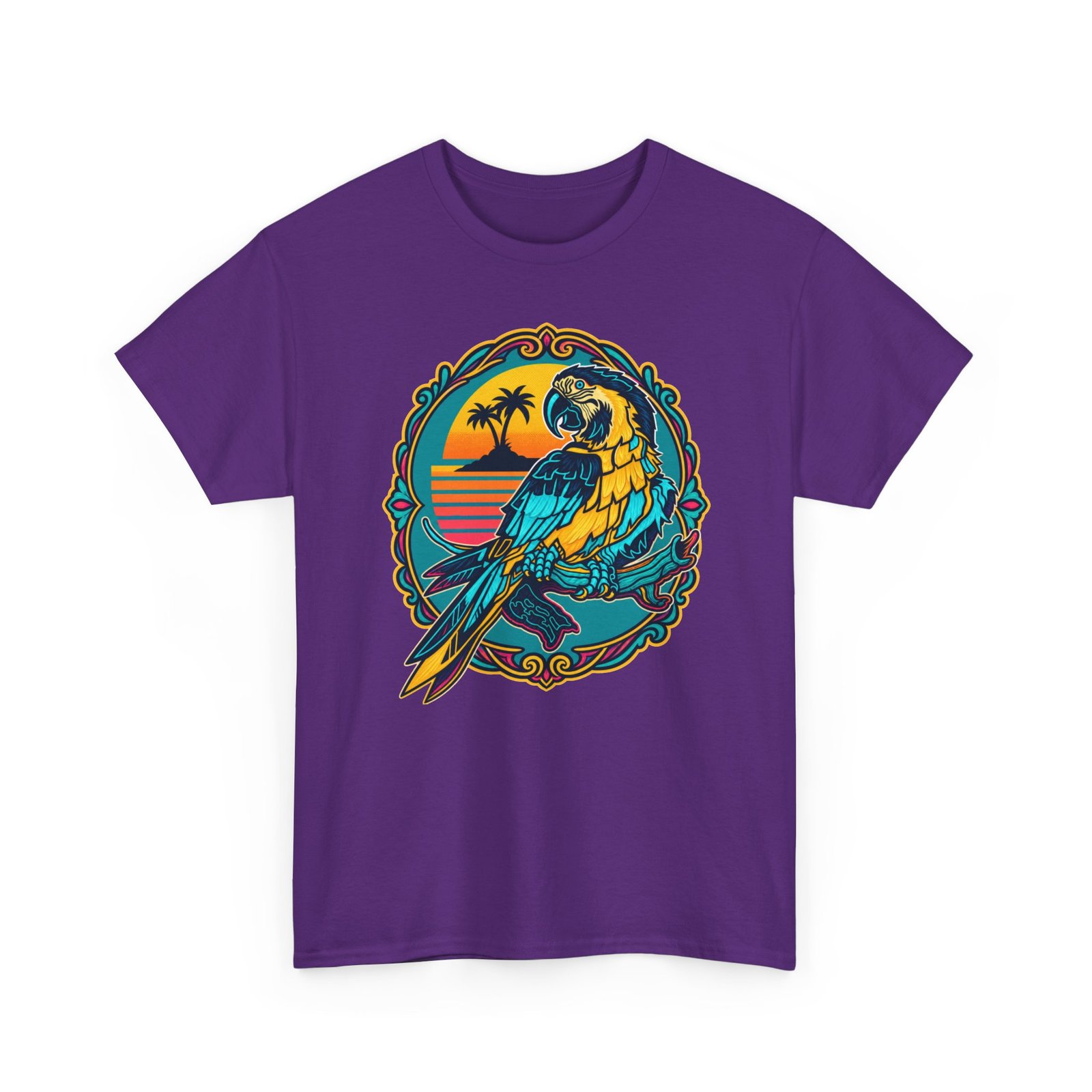 Retro Macaw - Unisex T-Shirt – Paradise Has Feathers - Image 23
