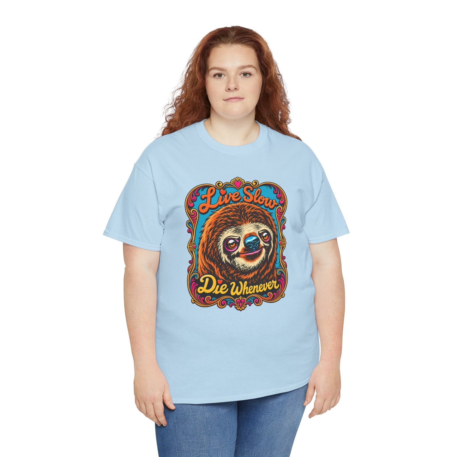 Live Slow, Die Whenever - Unisex T-Shirt – Sloth Life Approved - Image 5
