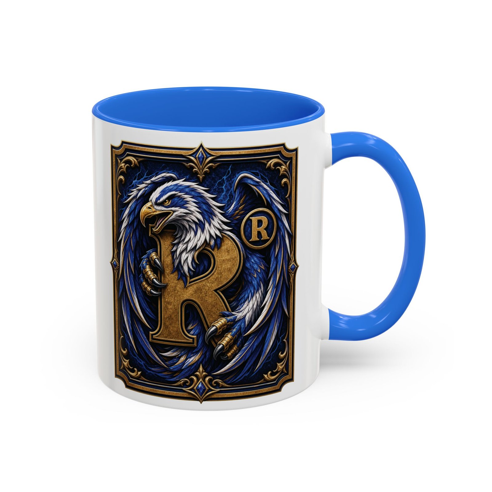 House of Eagle – Accent Color Mug – Wizarding School Wisdom in Every Sip - Image 7