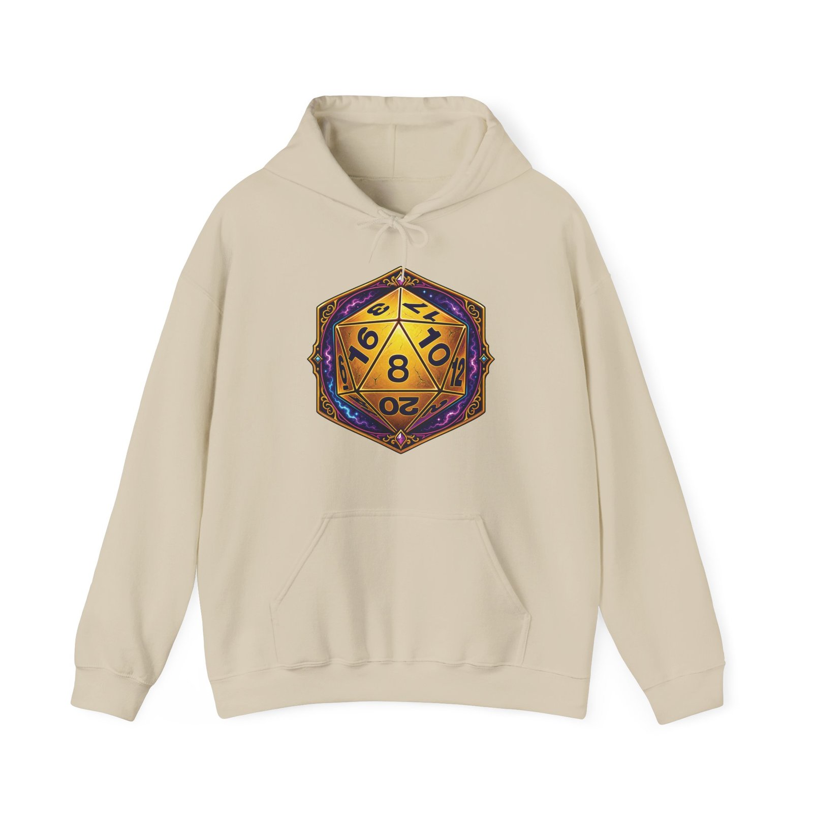 20-Sided Die - Unisex Hoodie – D20 Tabletop RPG & Gamer - Image 17