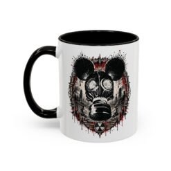 Gas Mask Mouse - Color Accent Mug – Sip with a Side of Strange - Image 6