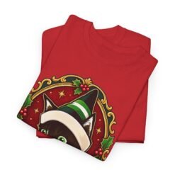 Alternative view of Elf Kitten – Unisex T-Shirt – Santa’s Cutest Little Helper