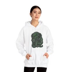 House of Snake – Unisex Heavy Blend Hoodie – Cozy Wizarding School Ambition - Image 3
