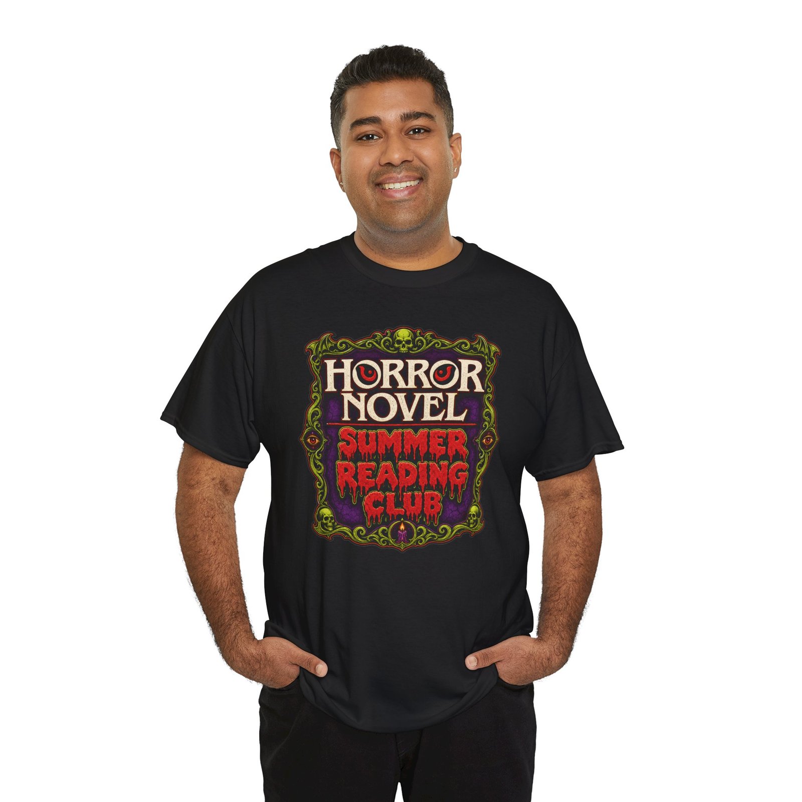 Horror Novel Summer Reading Club – Unisex T-Shirt – Gothic Book Lover - Image 5
