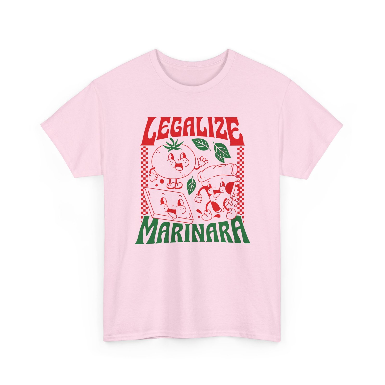 Legalize Marinara - Unisex T-Shirt – Funny Retro Pizza and Italian Food - Image 12