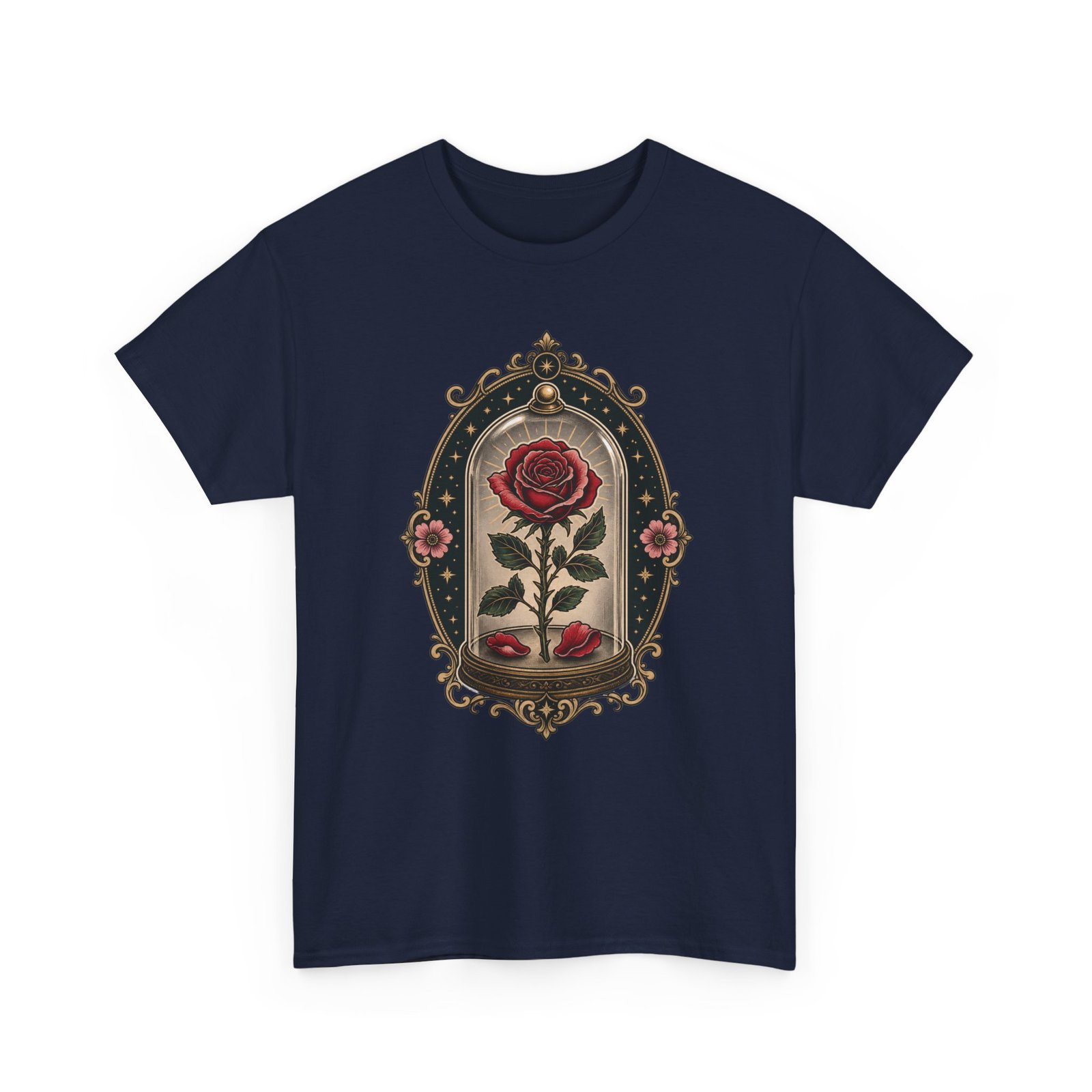 Enchanted Rose - Unisex T-Shirt – Timeless Beauty, Captured in Glass - Image 27