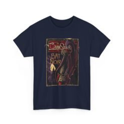 Bat Noir – Unisex T-Shirt – Bram Stoker’s Vampire Bat in the Shadows - Image 16