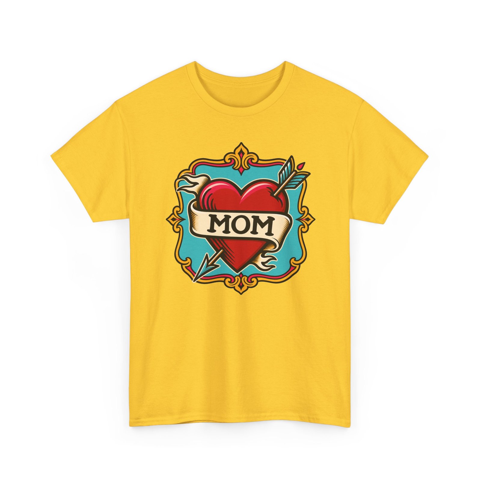 Retro Mom Heart - Unisex T-Shirt – Classic Ink, Eternal Love - Image 13