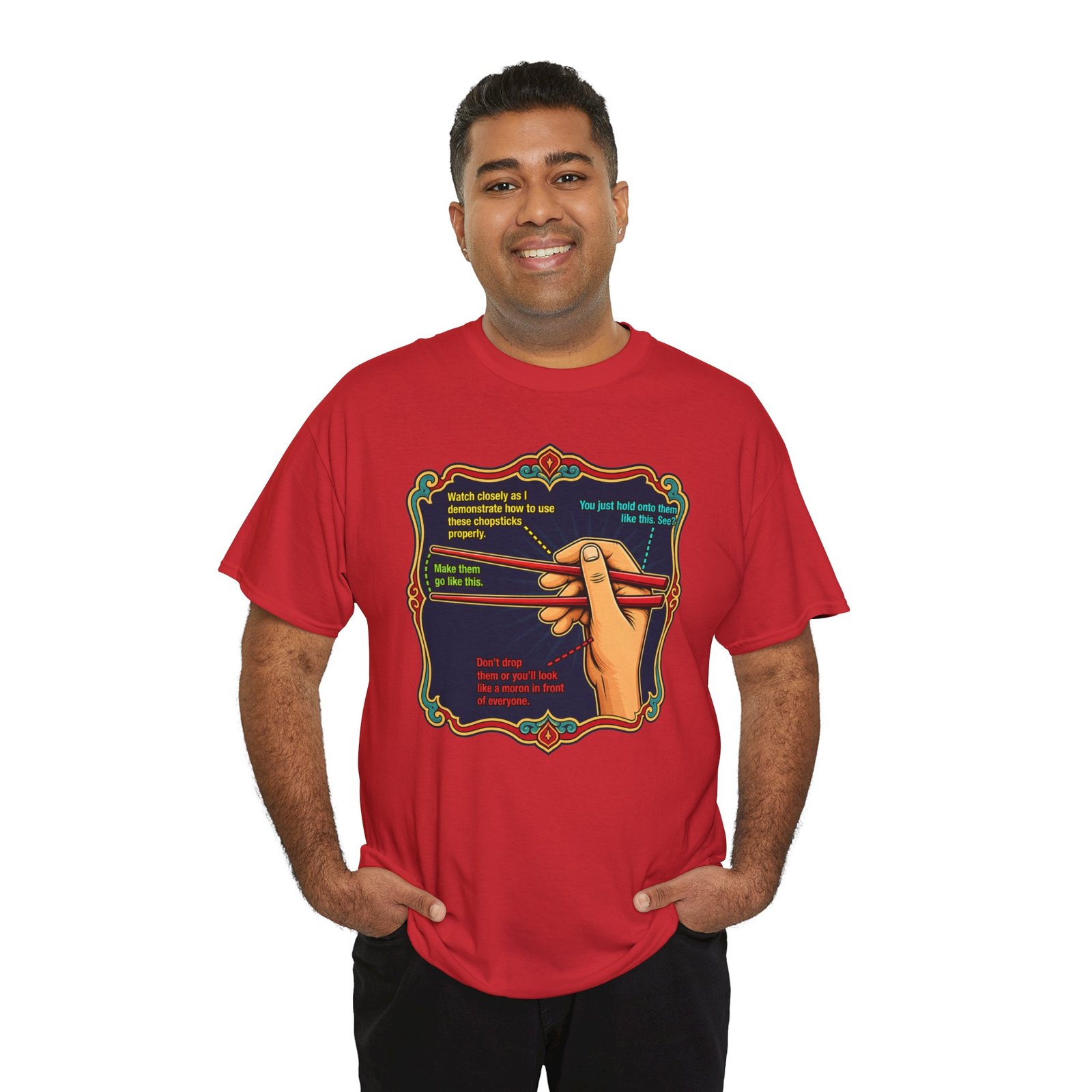 Chopsticks 101 – Unisex T-Shirt – Master the Art, One Bite at a Time - Image 6