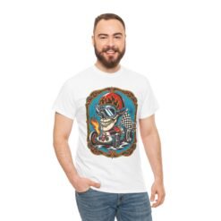 Alternative view of Death Race Skull – Unisex T-Shirt – Full Throttle to the Finish