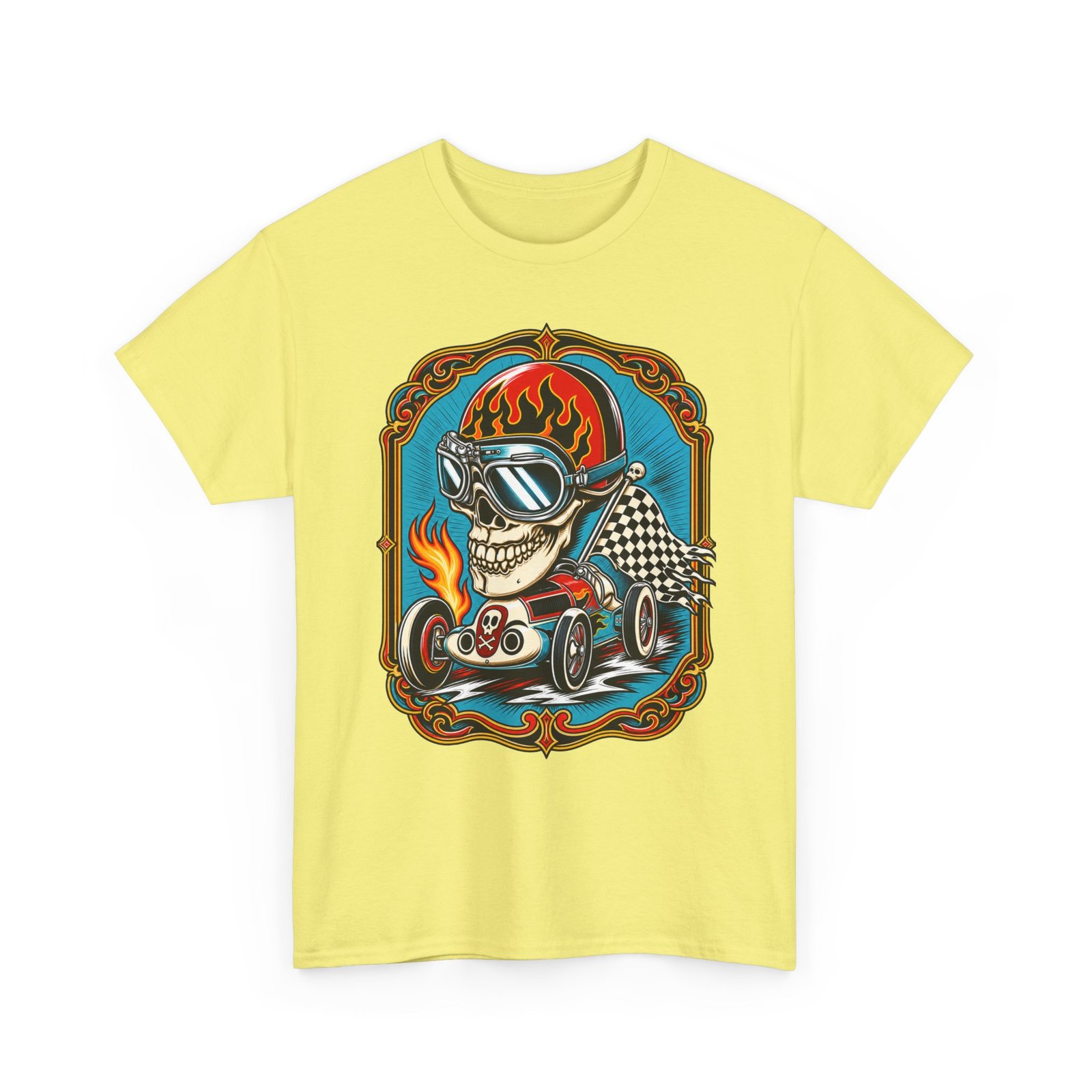 Death Race Skull – Unisex T-Shirt – Full Throttle to the Finish - Image 19