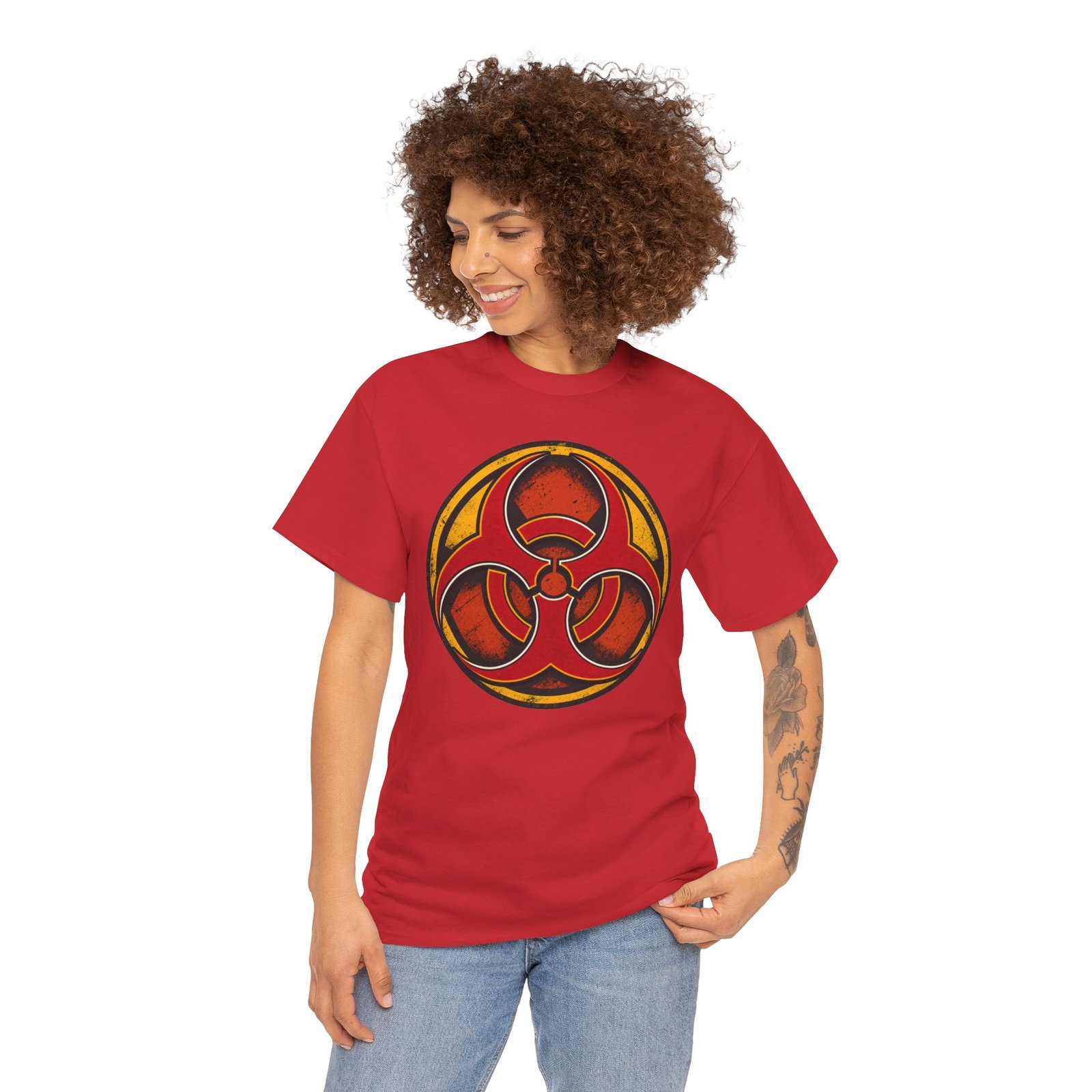 Biohazard Symbol - Unisex T-Shirt – Dangerously Cool - Image 5