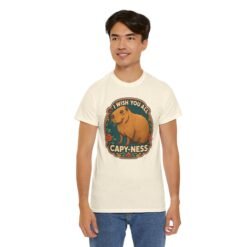 I Wish You All Capy-ness – Unisex T-Shirt – Maximum Chill, Maximum Cute - Image 12