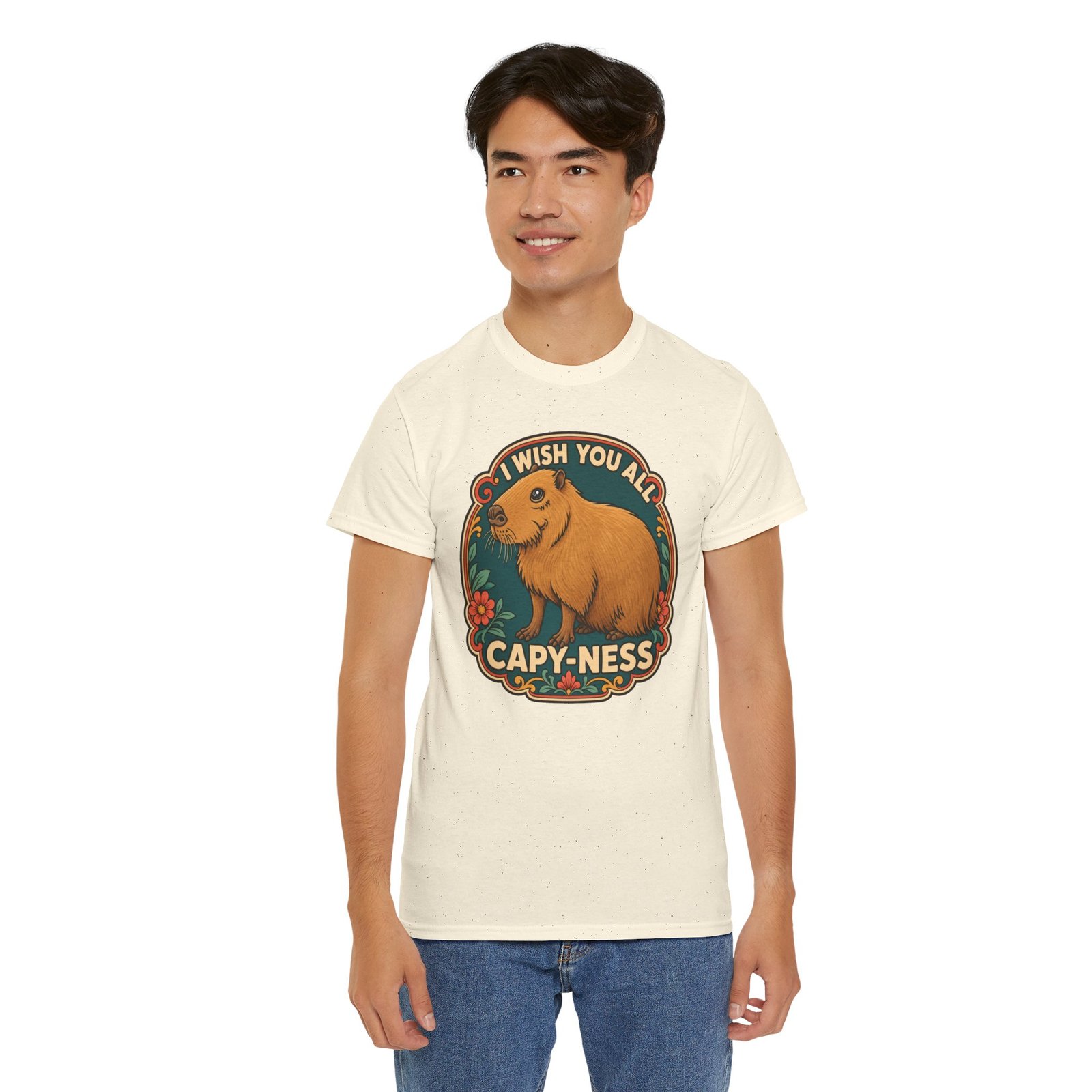 I Wish You All Capy-ness – Unisex T-Shirt – Maximum Chill, Maximum Cute - Image 12
