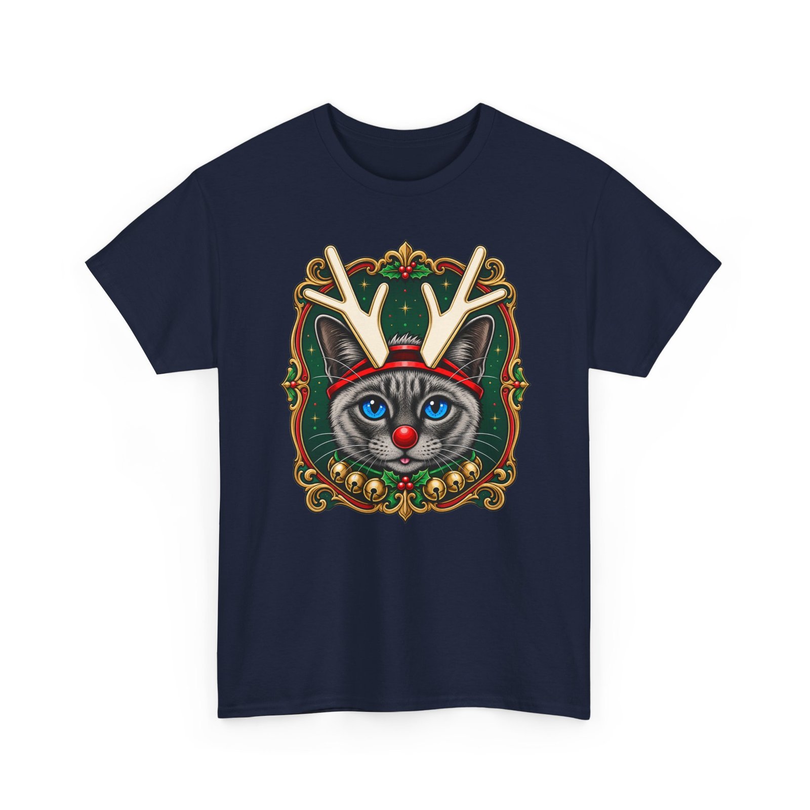 Rudolph the Reindeer Cat Unisex T-Shirt – Purr-fectly Festive Feline Fun - Image 17