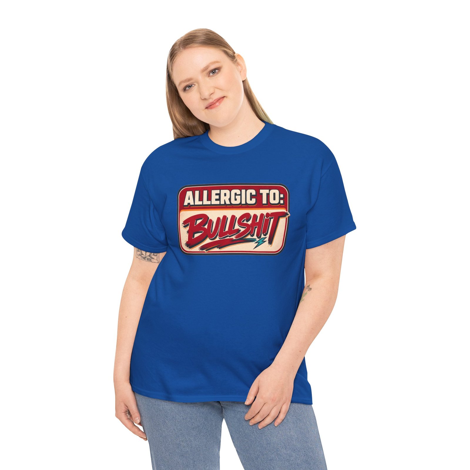 Allergic to Bullshit - Unisex T-Shirt – Zero Tolerance, 100% Sass - Image 7