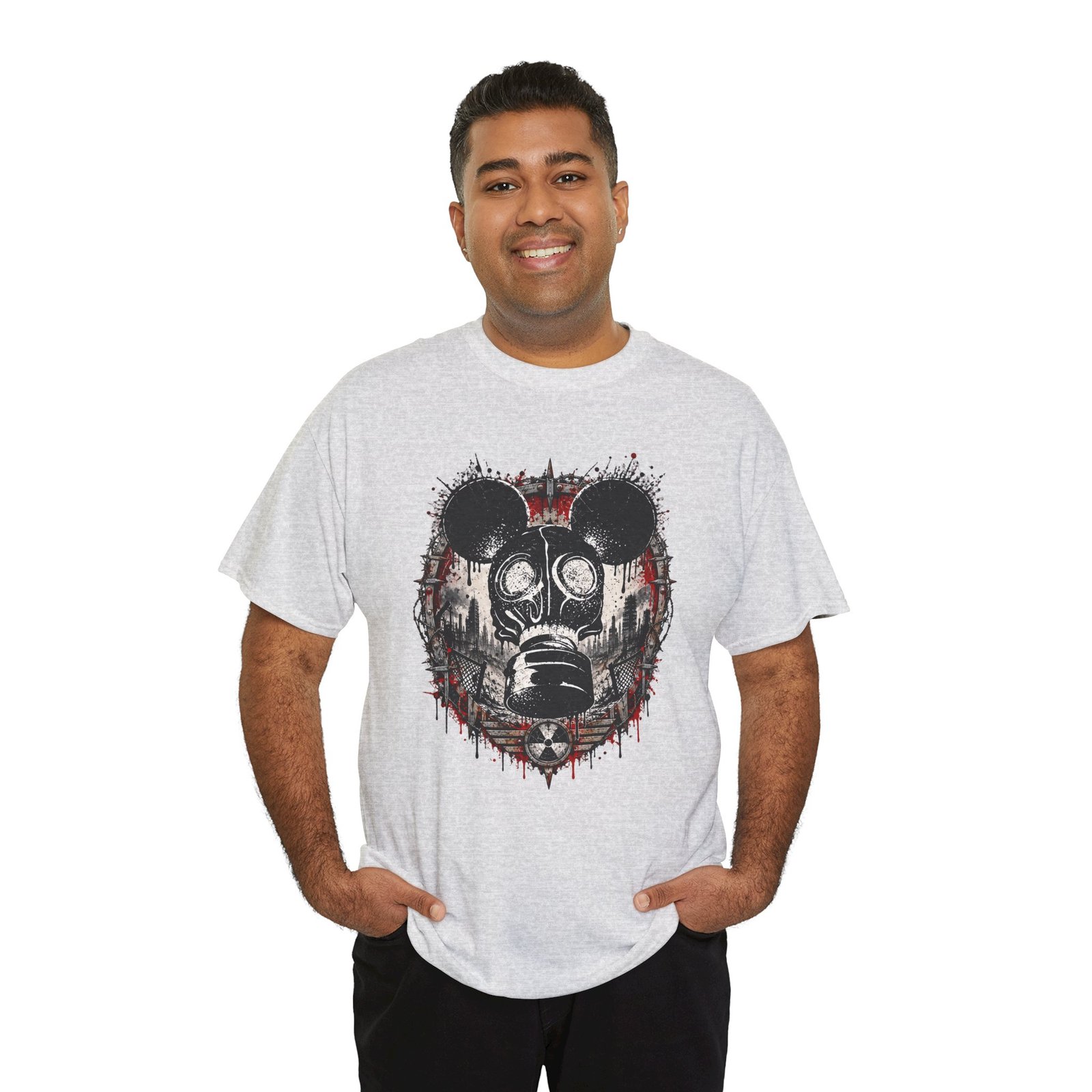 Gas Mask Mouse - Unisex T-Shirt – Cute, Creepy and Ready for Anything - Image 11