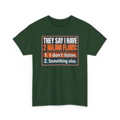 They Say I Have Two Major Flaws – Black Mug – Something About Listening - Image 14