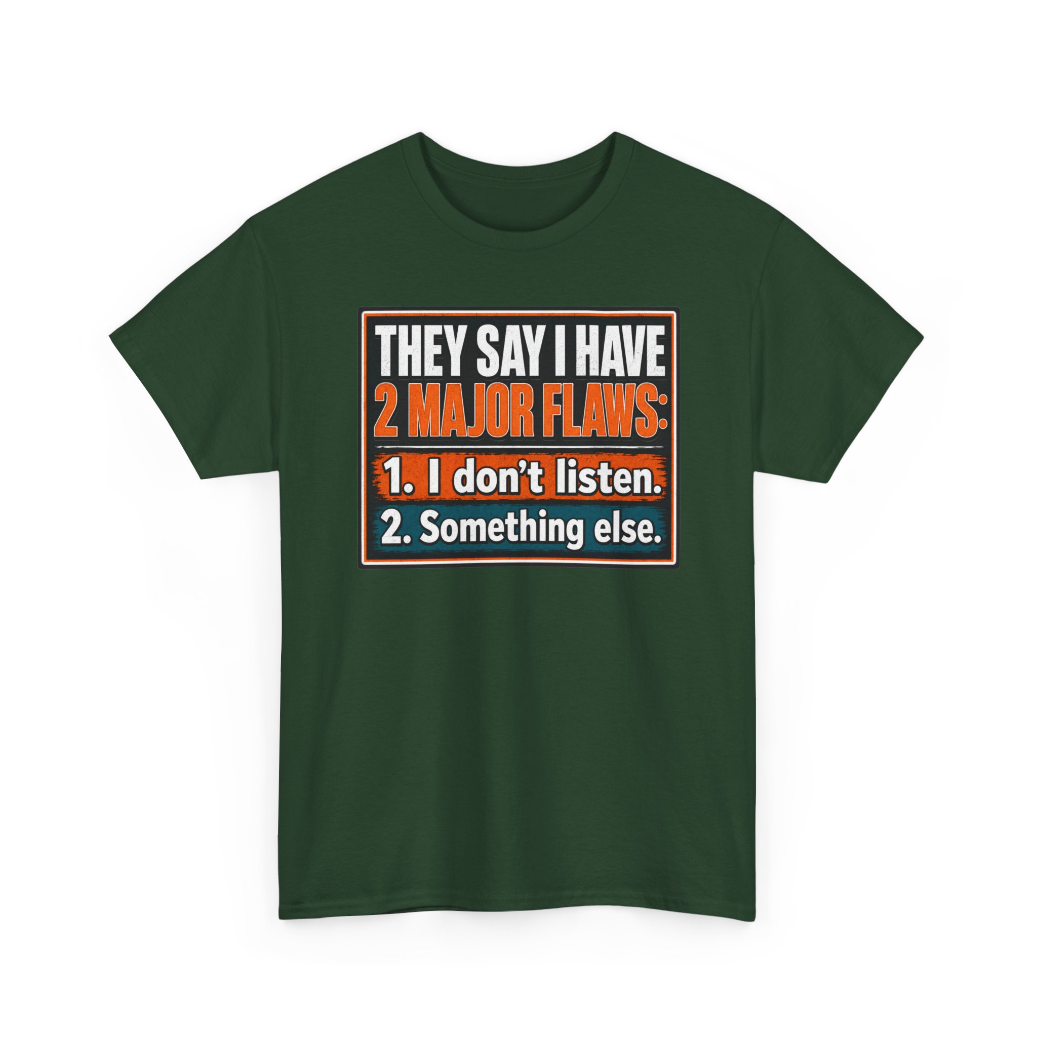 They Say I Have Two Major Flaws – Black Mug – Something About Listening - Image 14