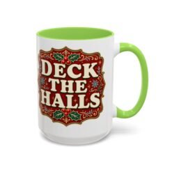 Deck the Halls – Color Accent Mug – Sip Into the Season - Image 17