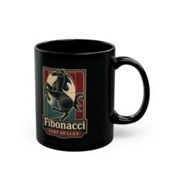 Alternative view of Fibonacci Horsepower - Black Mug – Precision Meets Speed