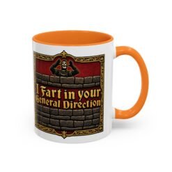 Alternative view of I Fart in Your General Direction – Color Accent Mug – Medieval Insults with Your Morning Coffee