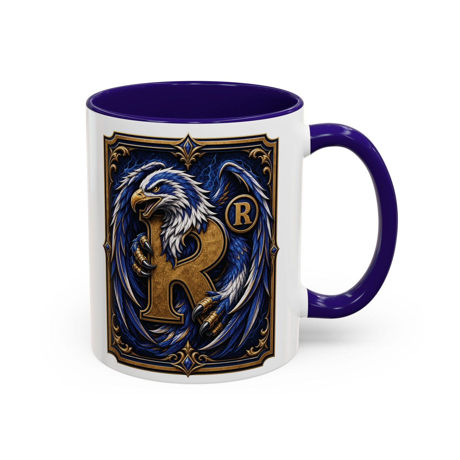 House of Eagle – Accent Color Mug – Wizarding School Wisdom in Every Sip - Image 5